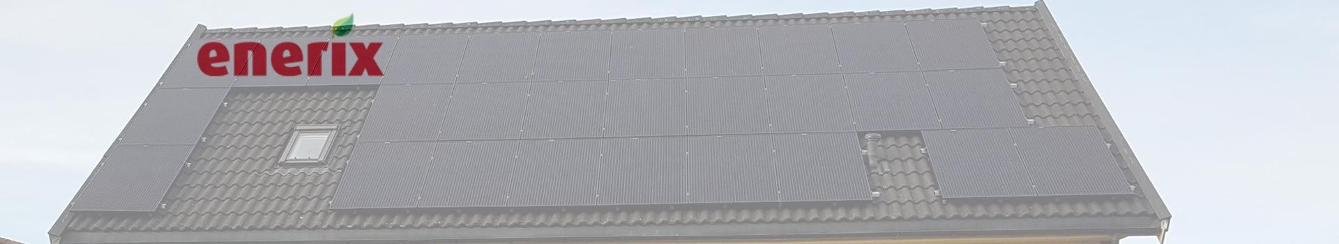 Solardach mit Enerix-Logo