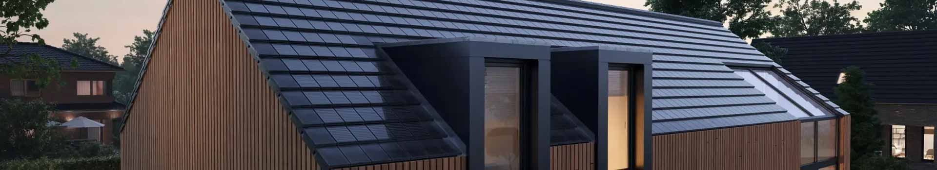 Haus Mit Solardachziegeln.DuSezICk