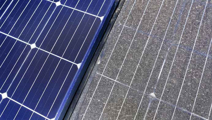 Verschmutzte PV Anlage.4GrTjGxp